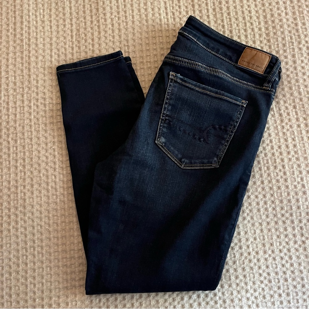 2 for $25 ☀️American Eagle Outfitters Dark Wash Skinny Jeggings / Jeans Size 12